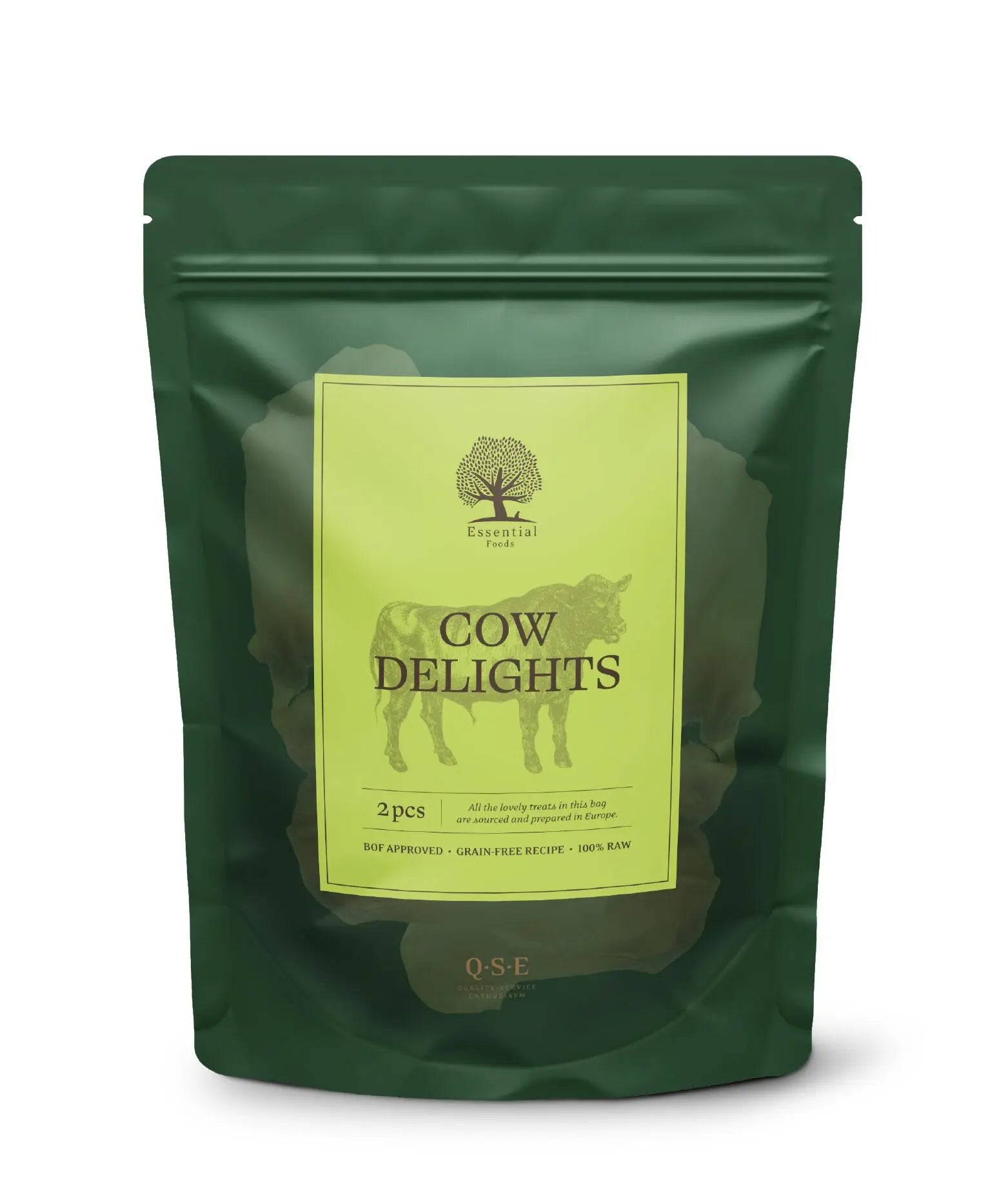 Essential Cow Delights – 100% Naturlige Okseører -WePet.no