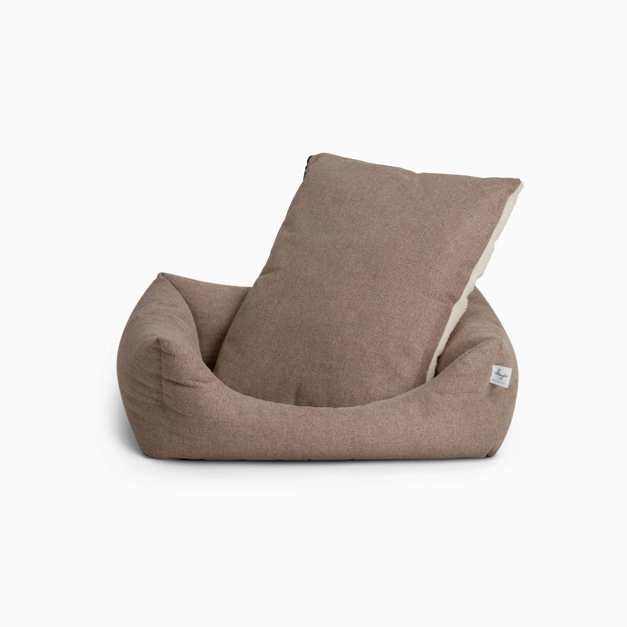 WePet.no Hundeseng Teddy Lounge True Taupe – Denjo Dogs