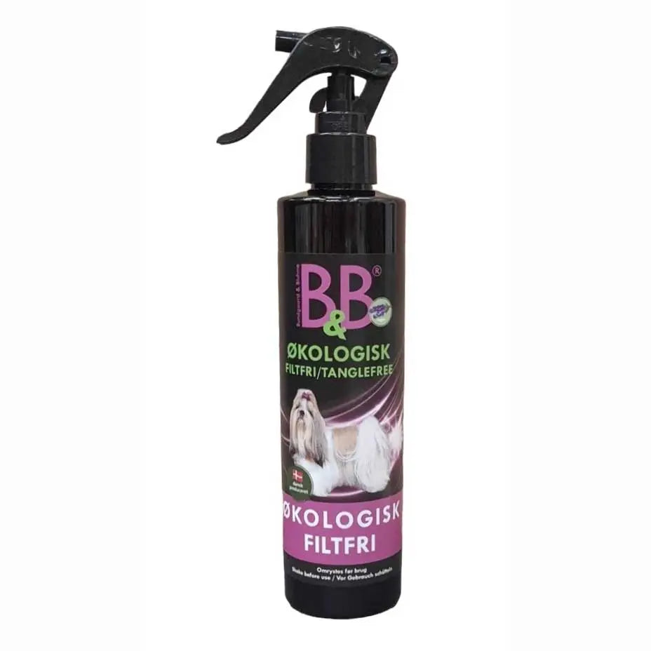 WePet B&B Økologisk Flokefri Spray 300ml - Pelspleie for Alle Hunderaser